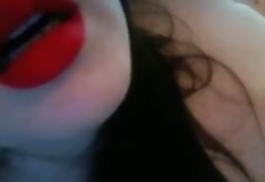 Red Lips Masturbating ASMR